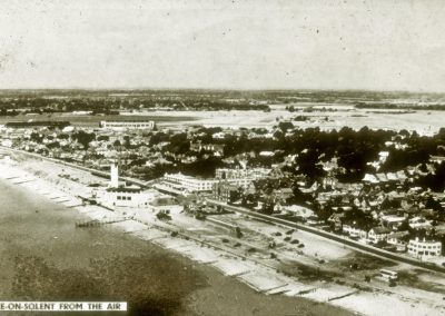 HMS Ariel & Sea Front,Aerial view from seaward, 1938,Aerial Photo