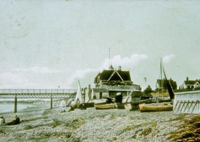 Beach and Pier,looking east, 1930,