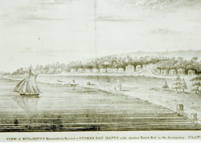 Stokes Bay,Proposed Houses at Angleseyville, 1816,