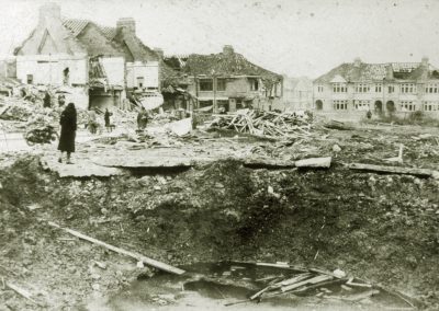 Elson,Bomb crater Dunkeld Road, WW2,Reversed