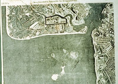 Haslar Road,German aerial photo of Gunboat Yard, WW2,