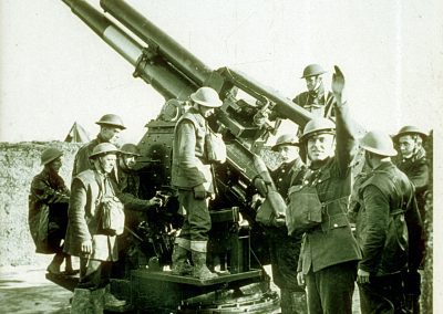 Browndown,A A gun Battery 3.7inch, 1940,