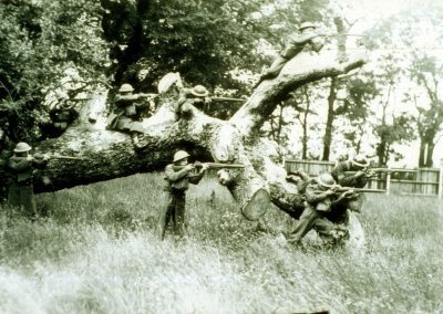 Bury Hall Lane,Home Guard rifle practice at Bury Hall,