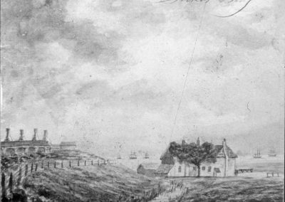Old brickworks,Stokes Bay (Ivy) House,Coast Guards,Pier,c1790