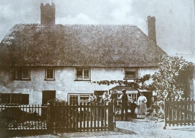Village Road,17th Centuary Thatched Cottages, 1905,